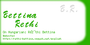 bettina rethi business card